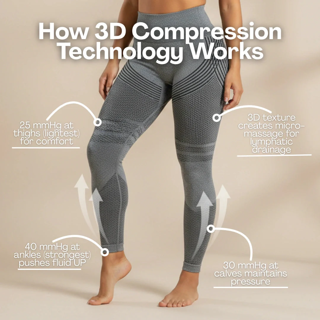 Say Goodbye to Puffy Ankles in Just 48 Hours with Cellumove 3D Compression Leggings - Image 5